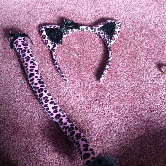 Tail and cheetah ears
