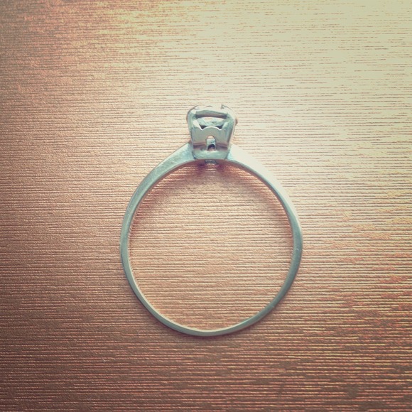 14k white gold engagement ring