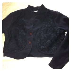 Chiffon cropped jacket