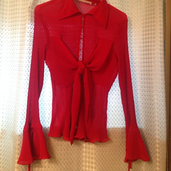 Red blouse