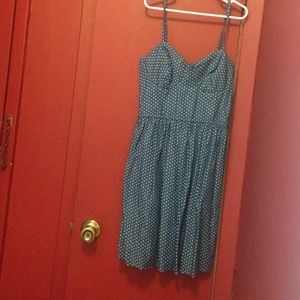 PacSun denim polkadot dress