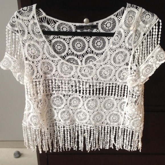 Bohemian styled see through top