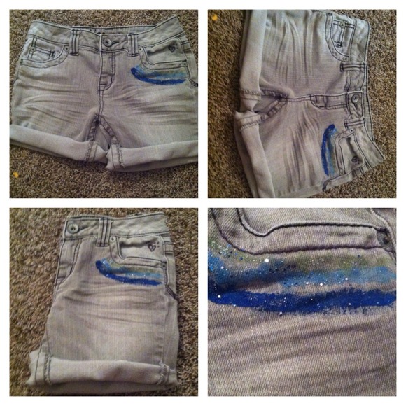 Never Worn Gray detailed Justice® shorts