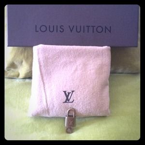 Authentic LV dustbag Padlock & Key