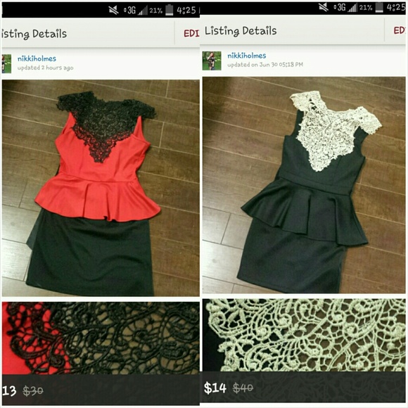 Peplum dress bundle