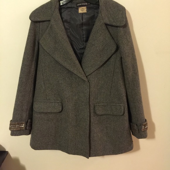 Antik batik winter wool coat sz small - Picture 4 of 4