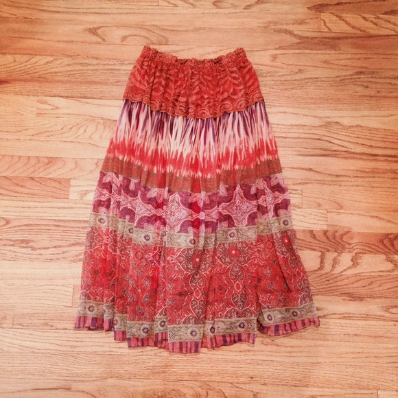 Boho long skirt!