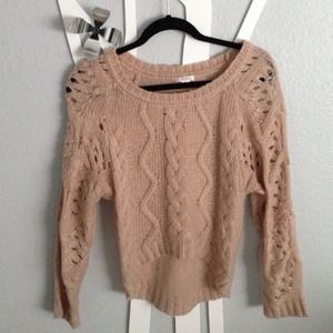 XS cropped knit sweater