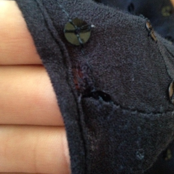 ⛔️SOLD IN BUNDLE⛔️Black Sequins Sliced Back - Picture 3 of 4