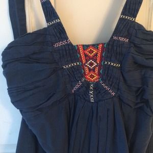 embroidered halter top