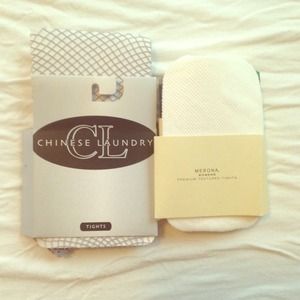 Bundle of two fishnet tights.