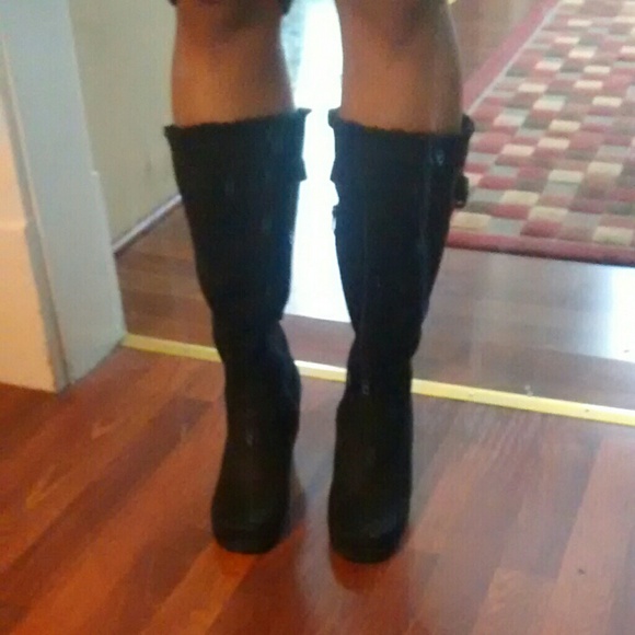 Vista Sherpa Wedge Boots