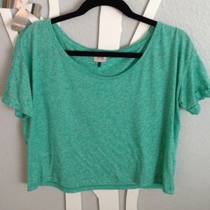 Seafoam Green Crop Top