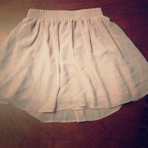 Forever 21 Taupe Chiffon Skirt