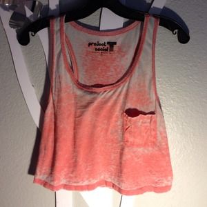 Distressed Pink Tank