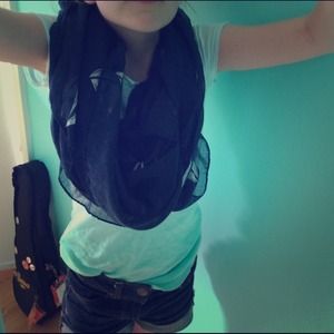 Francesca's Sail Boat Scarf. Lightweight.