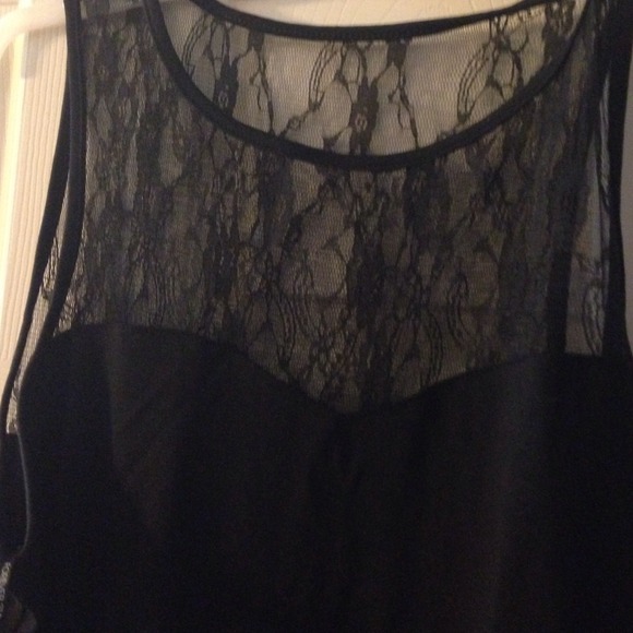 Black short knee length sleeveless dress