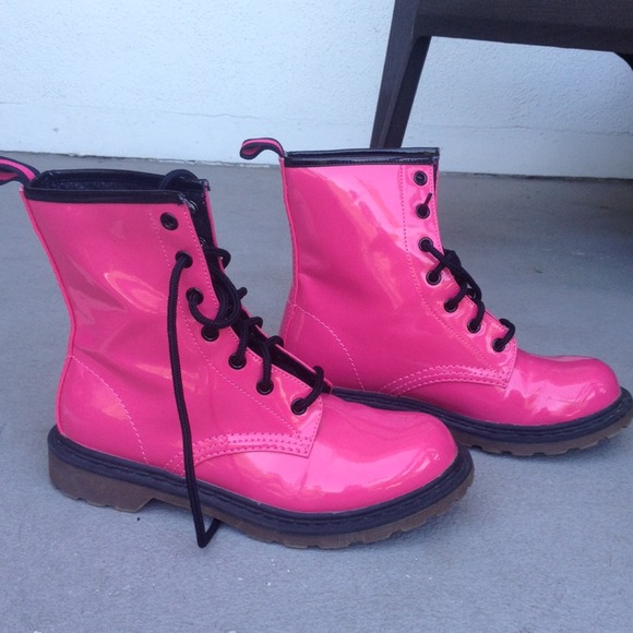 Pink (doc martins) Styled Shoes