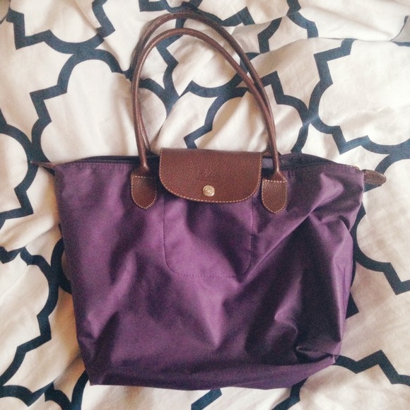 Longchamp "Le Pliage" Purple Handbag