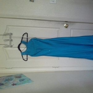 Blue floor length formal