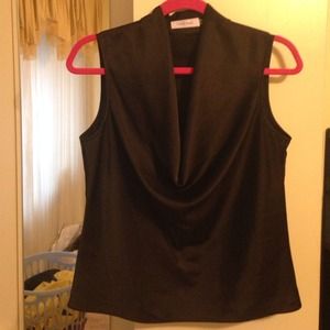Calvin Klein cowl neck shell top