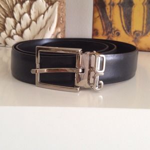 FINAL SALE🇮🇹D&G black leather belt
