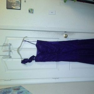 Purple floor length formal