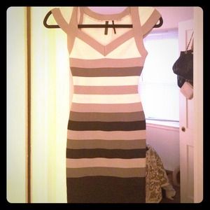 Gray Ombré Bodycon Dress