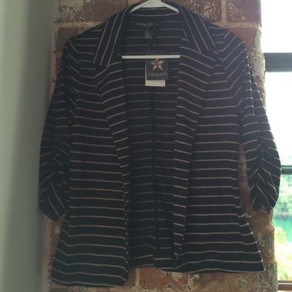 Living doll Black and Tan blazer size small