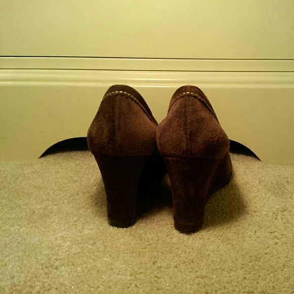 Brown Alexandra Bartlett wedges - Picture 3 of 4