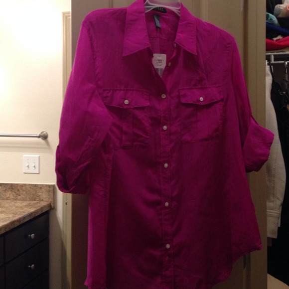 Ralph Lauren roll sleeve button down