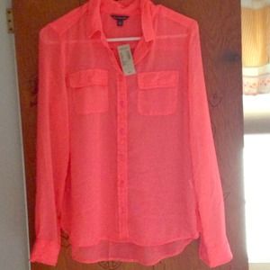 Pink Button Down from American Eagle