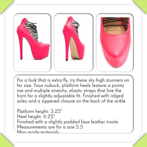 Hot pink pumps