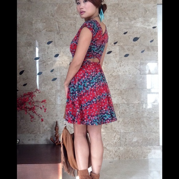 ๐ทBUNDED๐ท๐HP๐Floral Boho Chic Skater Dress - Picture 3 of 4