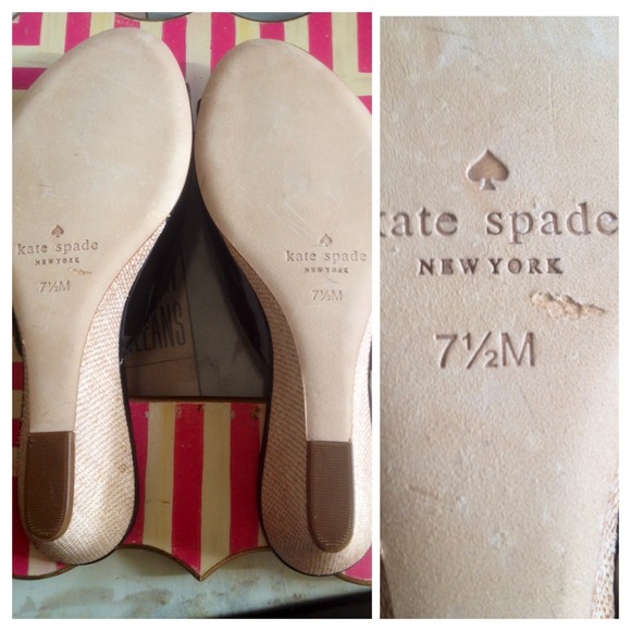 Authentic Kate Spade "dixie wedge sandals - Picture 4 of 4