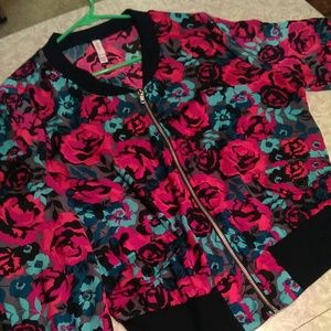 Floral print jacket