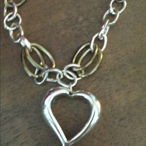Silver and bronze bracalet