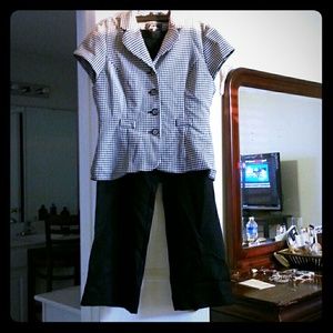 Black pants with matching jacket