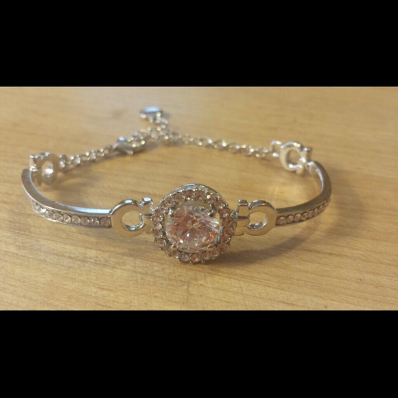 Hearts & Arrows 3.5 Carat Swiss CZ Bracelet - Picture 2 of 4