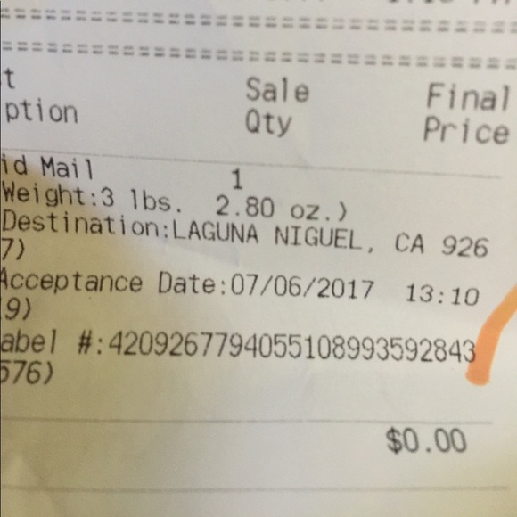 @brettlovesstacy.  Here's the tracking - Picture 3 of 3