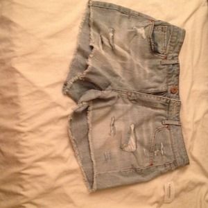 High-rise midi shorts