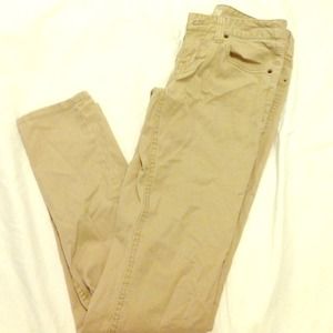 Khaki-Colored Skinny Jeans