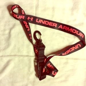 Black/Pink Heavy Duty "UNDER ARMOUR" Lanyard