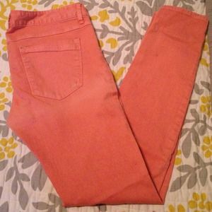 Express Zelda Jean Leggings - Salmon colored