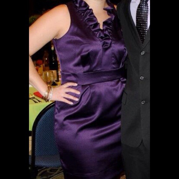 Purple ruffle dress - Picture 1 of 2
