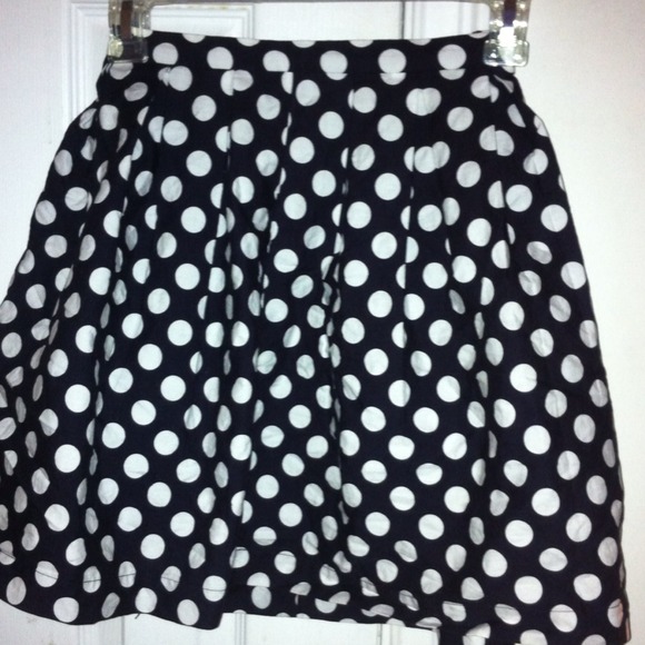 Forever21 polka dot skater skirt
