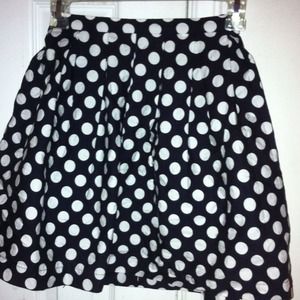 Forever21 polka dot skater skirt