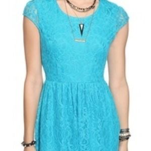 Forever 21 blue lace dress