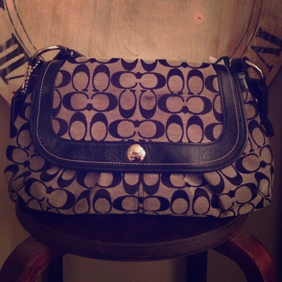 Authentic Black&Gray Coach Purse