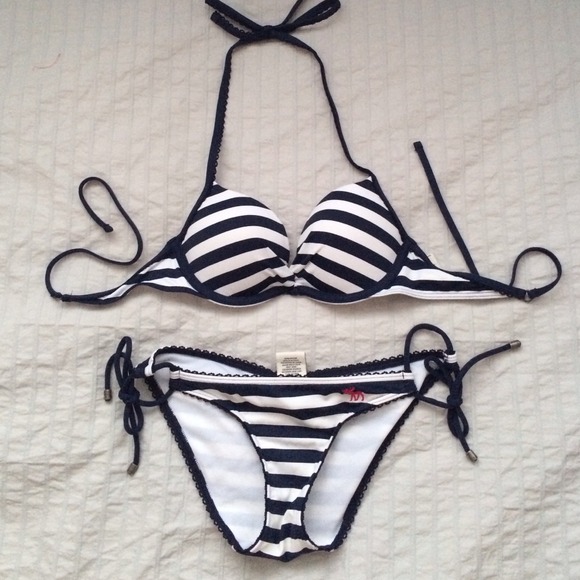 A&F Striped String Bikini *HOLD*